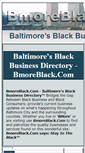 Mobile Screenshot of bmoreblack.com