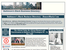 Tablet Screenshot of bmoreblack.com